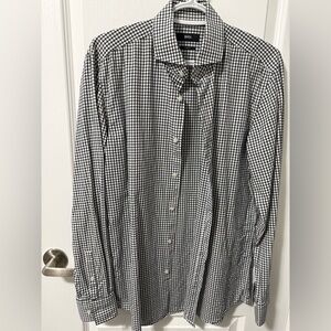 Boss Monochrome Checkered Men's Shirt